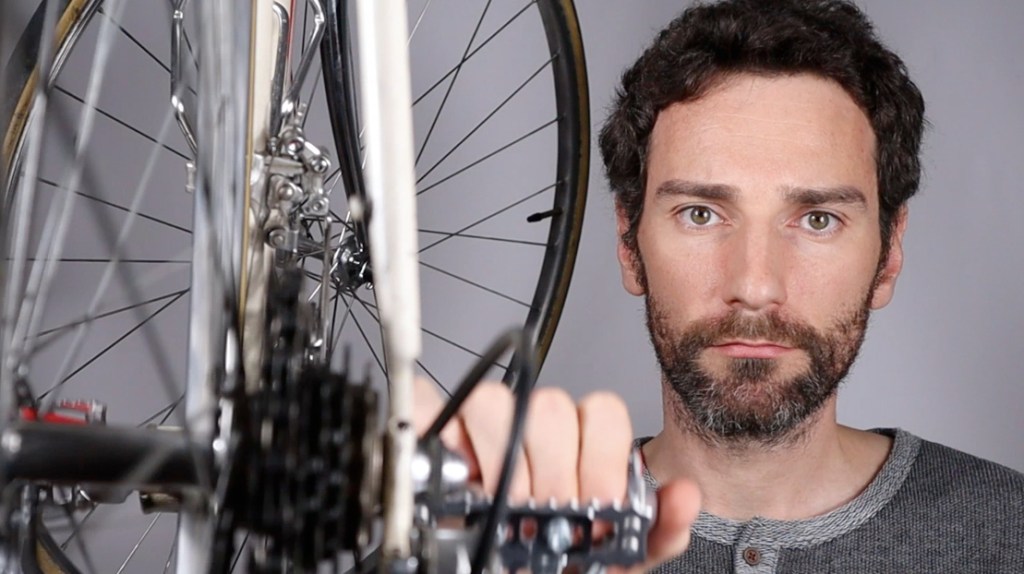 Szenenbild aus Stefan Reisers Kurzfilm "Tretbewegung".