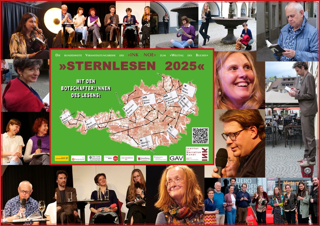 Sternlesen 2025 Plakat mit Fotos; Credit: Christoff Wiesinger.